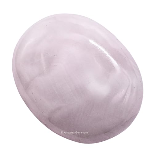 Image of Amazing Gemstone Pink Calcite Crystals and Healing Stones - Large Palm Stone Crystals Piedra - Crystal for Good Luck,Balanced Positive Energy, Meditation - Unique Stocking Stuffers and Birthday Gifts