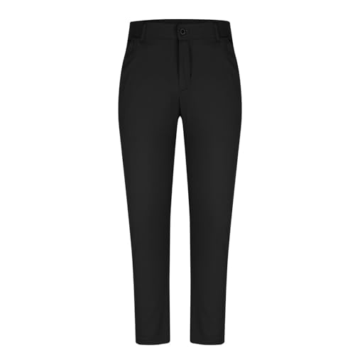 Men's Lightweight Dress Pants Elastic Waist Casual Classic Stretch Flat Front Trousers 2025 Formal Work Business Pants4