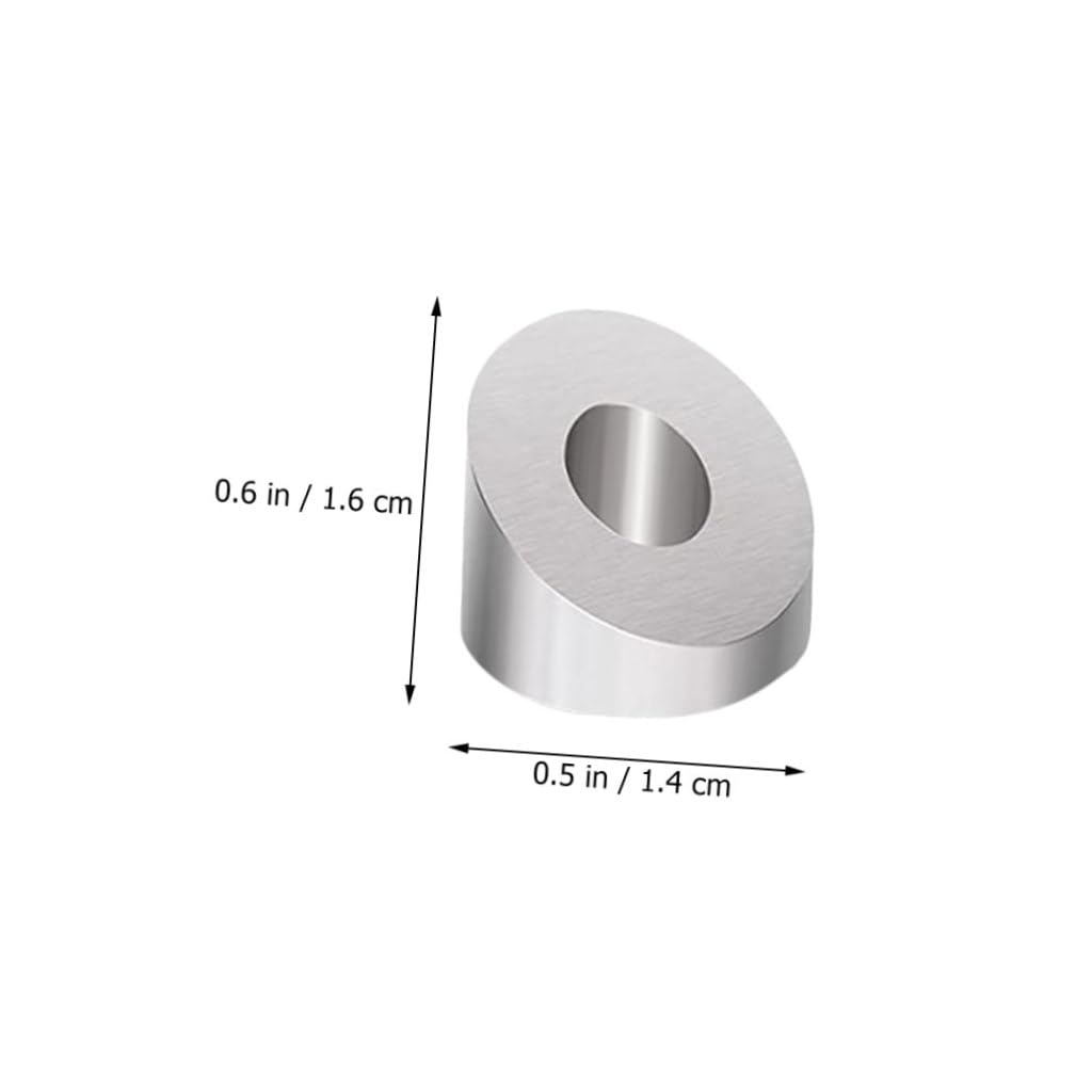 Tofficu 8Pcs Stainless Steel Beveled Washers for Deck Cable Railing Durable Washers for Angled Applications for Garden and Stair Projects Easy Installation Stainless Steel