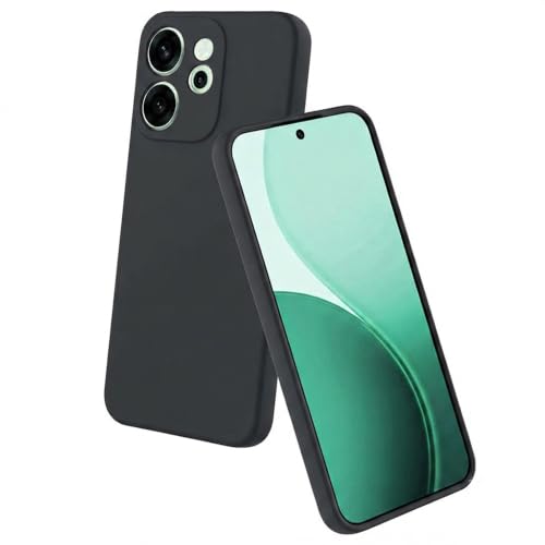 Image of Back Cover Compatible with Oppo Reno15 Pro 5G / 15 Pro Mini 5G | Full Camera Protection | Premium Liquid Silicon Case | Flexible Bumper Case for Oppo Reno15 Pro 5G / 15 Pro Mini 5G (Black)