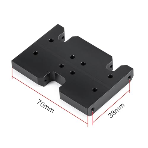 Image of 70mm Delrin Skid Plate with Adapter Plate for TGH 2.Low Transmission TGH-HH Transfer Case Element RC Axial 3 Gear Transmission Comp Builds