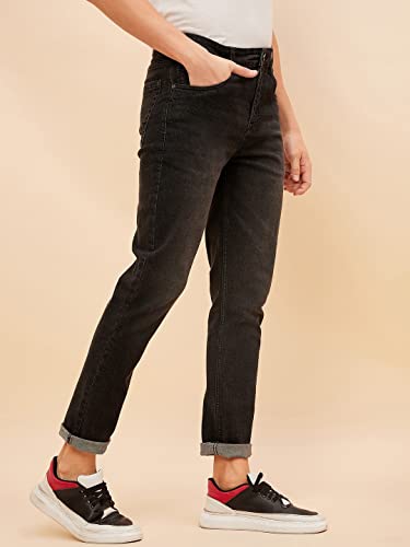 Image of HIGH STAR Men's Mid Rise Straight Stretchable Jeans