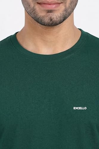 Image of EXCELLO Men's 100% Pure Cotton T-Shirt || Super Soft, Breathable, Premium Material.