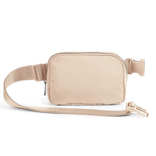 Image of ODODOS Unisex Mini Belt Bag with Adjustable Strap Small Fanny Pack for Workout Running Traveling Hiking, Irish Cream