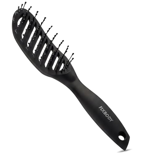 FIXBODY Curved Vent Hair Brush for Thick Hair