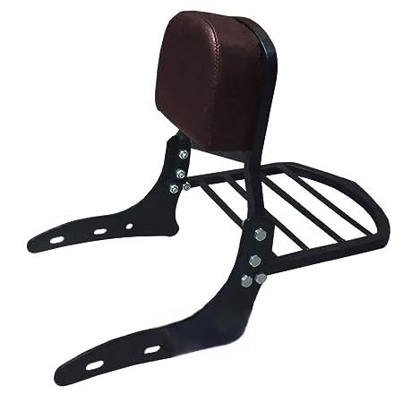 Ozango Bike Bullet Backrest Support Pillion Brown Cushion Harley Style ...