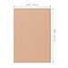 MANCHAP A5 Kraft Paper Notebook, 20 Pack, 72 Pages, 20.5 x 14 cm, Brown Lined Notepad for Home Office, 80gsm