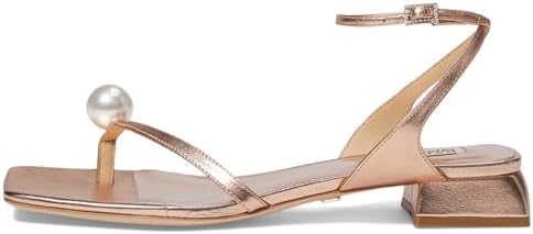 Badgley Mischka Women's LOLA Heeled Sandal, Champagne, 8 | Image 3