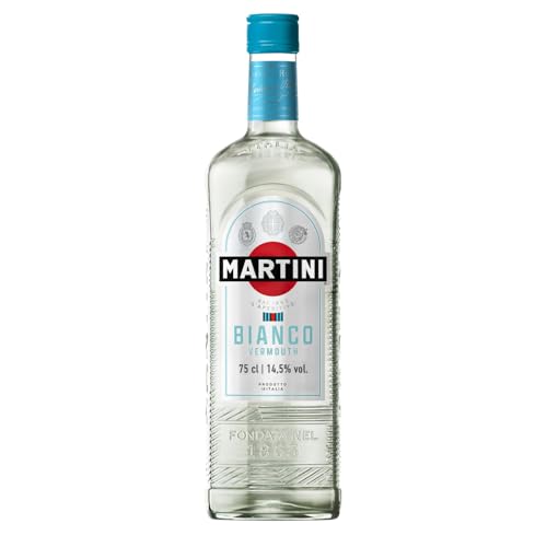 MARTINI Bianco weißer Wermut Aperitif 14 5% vol. 75cl / 750ml italienischer Wermut angereichert mit aromatischen Kräutern und Blumen