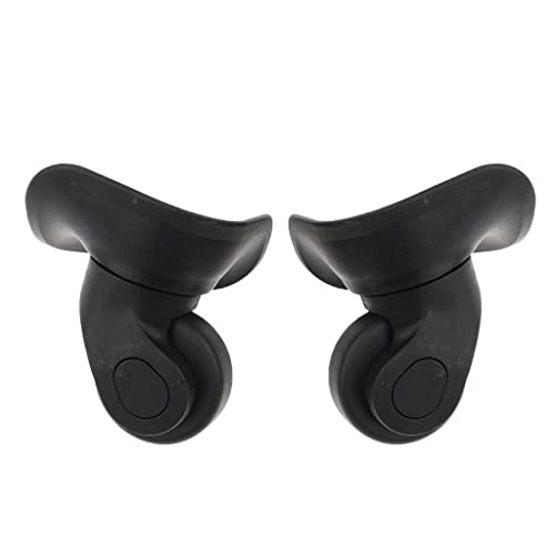 Premium Rotating Travel Bag Wheel Set - Oversized Replacement Pair, Black, Small Size3