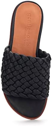 Gentle Souls by Kenneth Cole Women's Lavern Lite Braid Slide Sandal, Black, 8.5 | Image 3
