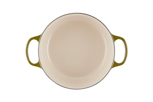 Image of Le Creuset Enameled Cast Iron Signature Round Dutch Oven, 5.5 qt., Olive