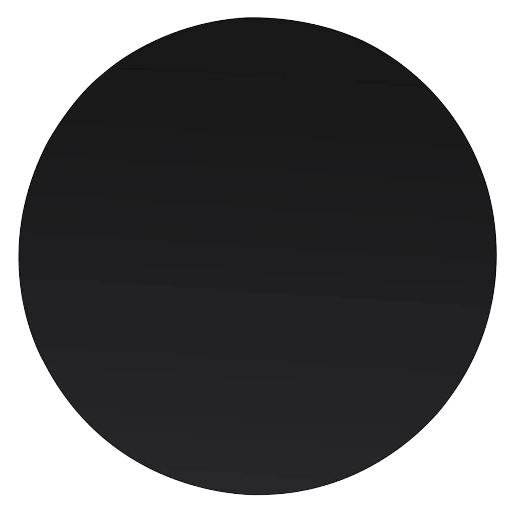 homiuse Dessus De Table Rond Verre Trempé 300 mm Plateau De Table En Verre Trempé IdéAl Pour Les Tables à Manger Les Tables Basses Les Tables De Jardin Plateau De Table Meuble Design Simple Noir