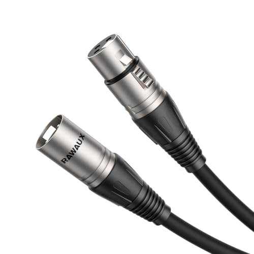 Amazon.co.jp: RAWAUX XLR ケーブル 2M 3ピンオス-メス 延長マイク