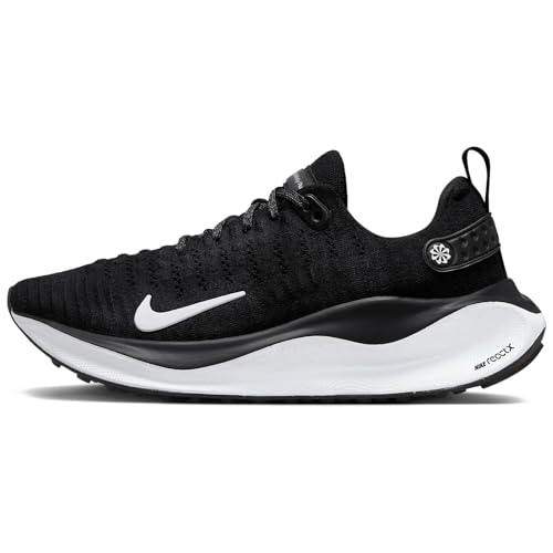 Nike InfinityRN 4 Women's Road Running Shoes (Extra Wide) (FN0880-001, Black/Dark Grey/White) Size 10