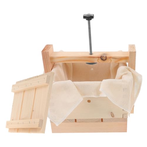 BRIGHTFUFU 1set Wooden Tofu Press Mold for Homemade Bean Curd Tofu Maker Kitchen Tool Sturdy Design for Easy Pressing for Kitchen Use