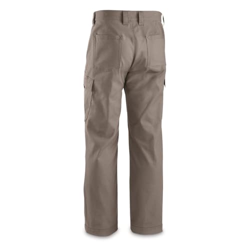 Guide Gear Fleece-lined Flex Canvas Cargo Pants for Men, Relaxed Fit Work Pant with Pockets2