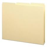 Smead Heavyweight Guides, 1/3 Cut Tab (Blank), Letter Size, Manila, 100 Per Box (50134)