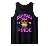 Photo Gallery divertente capybara pride month rainbow flag lgbtq+supporto canotta Photo Gallery divertente capybara pride month rainbow flag lgbtq+supporto canotta