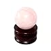Jet Rose Quartz Crystal Ball 50-55 mm | Natural Healing Gemstone Sphere for Love, Positivity & Energy | Reiki, Meditation, Home Décor, Crystal Healing, Gift Item