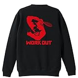 [アートワークスコウベ] テニス トレーナー スウェット 裏パイル 練習着 ゴリラワークアウト テニス 150cm ブラック