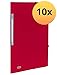 Produktbild ELBA Urban Eckspannermappe A4, aus Kunststoff, blickdicht, rot, 10er Pack