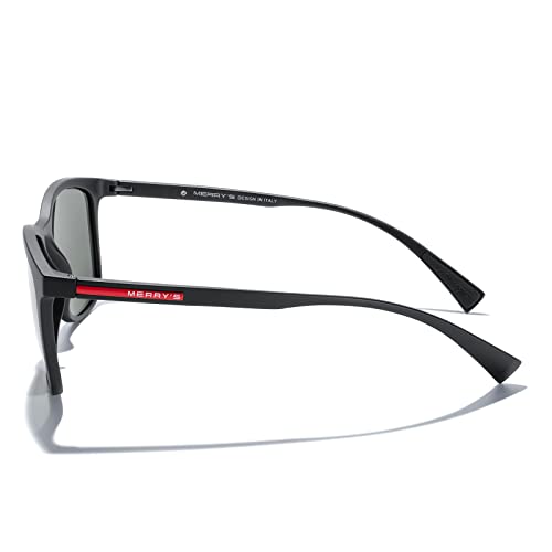 Image of MERRY'S Square Polarized Sunglasses for Men Women Ultralight Shades Driving Fishing Golf UV400 S8668
