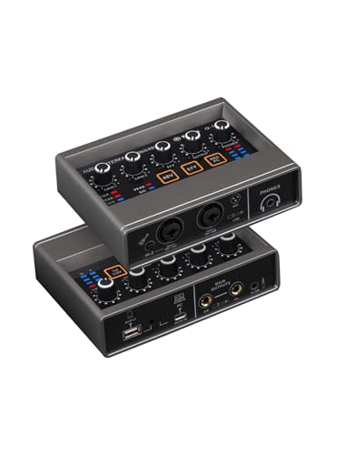 Mesa Mezclas DJ, Q-16 mezclador de Audio profesional USB Audio Inteace tarjeta de sonido equipo de DJ estudio de grabación convertidor de guitarra eléctrica