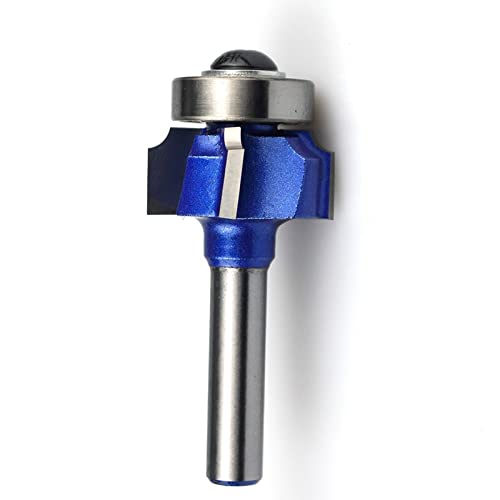 Fresa de mango de carburo sólido ， 1 herramienta de fresadora de esquinas redondas con vástago de 6 mm Z4, R1, R2 y R3 for carpintería, vástago de 6 mm x R3(6mm Shank X R1)