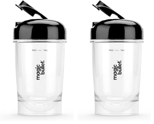Image of magic bullet Mini Juicer 16oz Juice Cup with To Go Lid (Pack of 2)