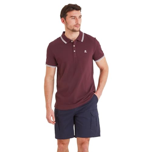 TOG24 Biston Men's Polo Shirt, Short Sleeves Cotton Pique Polo, Branded Buttons