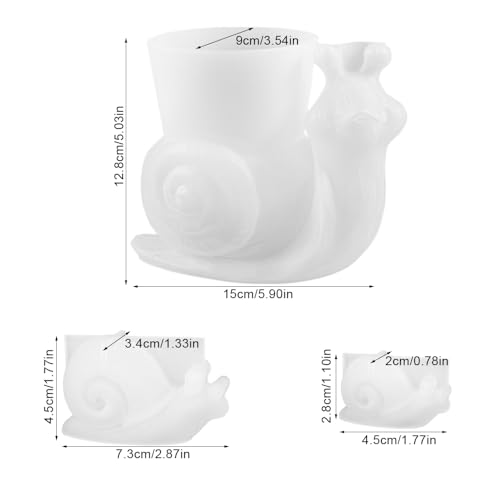 3 Pcs Snail Resin Moulds - Image 2