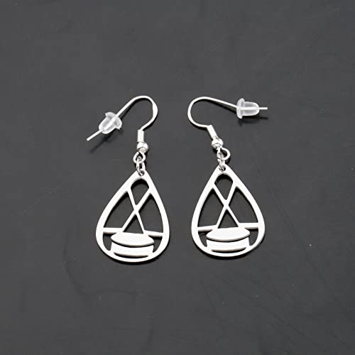ENSIANTH Hockey Earrings Hockey Player Gifts Hockey Team Gifts Ice Hockey Girl Earrings Hockey Manager Appreciation Gift3