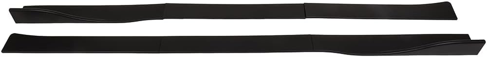SCITOO 6PCS Matte Black Plastic Lower Side Skirts for Cars | Compatible with Universal Vehicles Made from PP