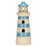 pulire con panno umido Rituali Domestici - Porta t-light faro azzurro L Inlontananza