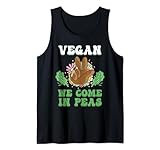 Photo Gallery vegan- we come in peas! funny vegan movement design canotta Photo Gallery vegan- we come in peas! funny vegan movement design canotta