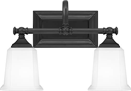Image of Quoizel NL8602EK Transitional Two Light Bath Fixture from Nicholas Collection Finish, Earth Black