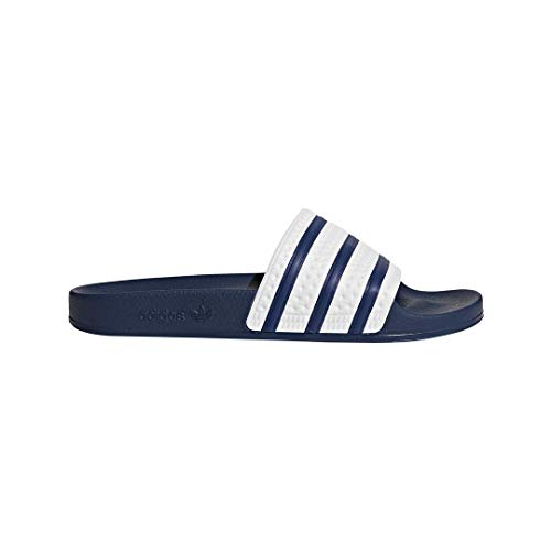 adidas Originals Men's Adilette Slides, Adi Blue/White, 11 M US