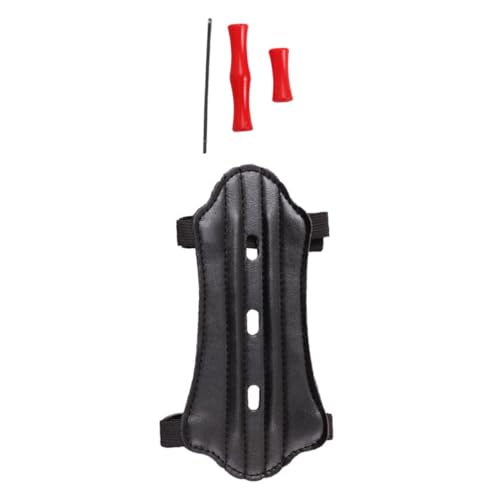 Happyyami 1Set Wear Resistant Archery Portable Arm Shield for Youth and Adults Includes Arm Protector Bowstring Protector Clips Comfortable Practical