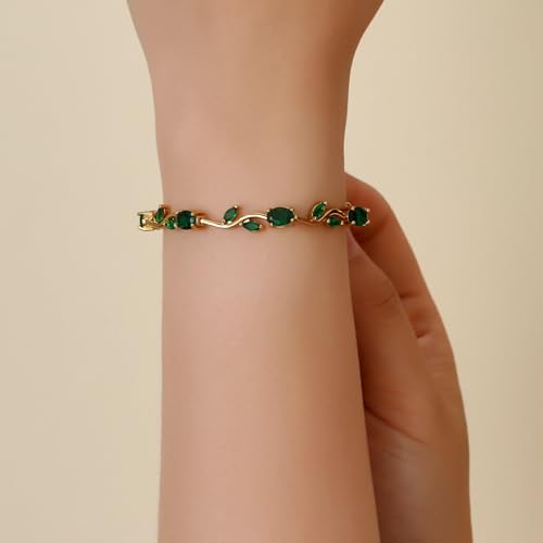Image of SALTY Tulip Bracelet for Women Anti Tarnish | Fancy Floral Bracelet | Jewellery Gifts | Hand Band | Fashion Accessories for Girls | Minimal Jewelry Design | Gift for Rakhi | Gift for Diwali, Christmas, Marriage, Birthday