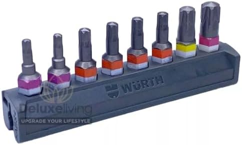 Würth 1/4 Zoll Bit-Satz – 8-teilig, 6-kant, 2-7mm, Im ORSY Bitriegel – NEU