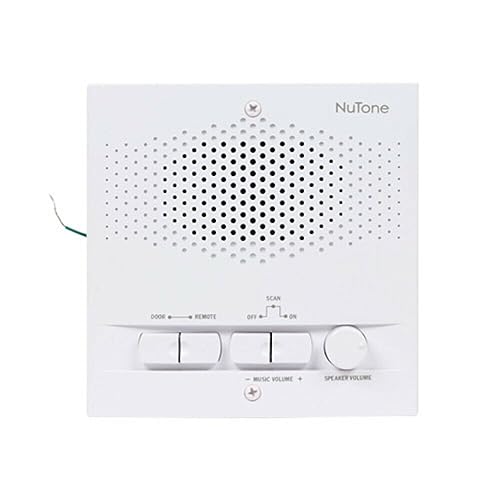 Nutone NPS103WH Outdoor Remote Station Retrofit for 3-Wire Intercom Systems - White