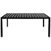 Produktbild BIGTO Gartentisch schwarz Aluminium WPC Platte + Gestell aus 100% Aluminium mit Pulverbeschichtung, 185 x 90 x 74 cm (L x B x H)