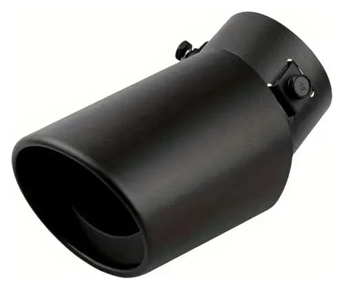 Embellecedor de cola de escape negro 63mm universal de aluminio