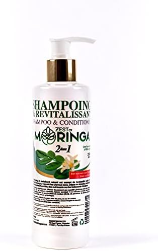 Zest of Moringa 2-in-1 Moringa Shampoo and Conditioner | Organic Shampoo Conditioner Made with Moringa Oleifera Flowers Extract Oil | Moringa Shampoo and Conditioner Organic for Healthy Hair