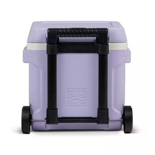 Image of Cooler Hard-Sided Ice Chest, Portable Insulated Cooler with Wheels, Telescoping Handle, Cool Riser Tech, Leak-Resistant