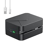 VAMODI Rechargeable Electric Letter Opener, Automatic Letter Opener Envelope Slitter, Universal Efficient Mail Envelope Openers with Safe Cutting and Portable Design for Office & Home Desks, Black