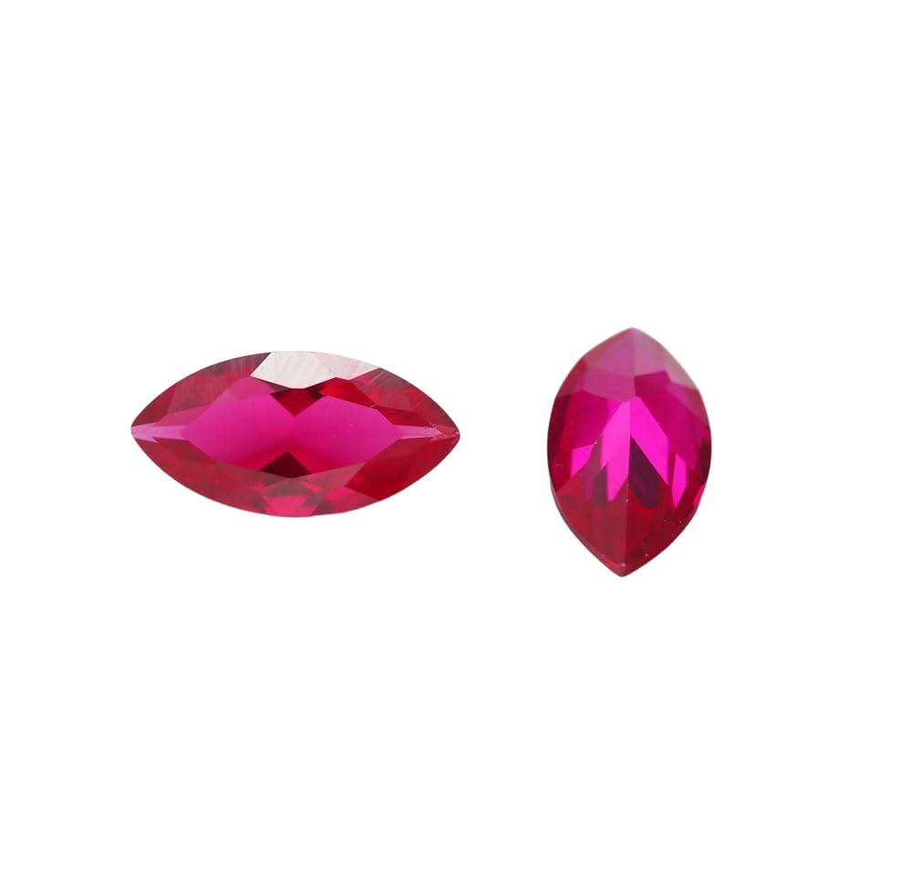 Rubis rose synthétique AAA pour création de bijoux de luxe durables
