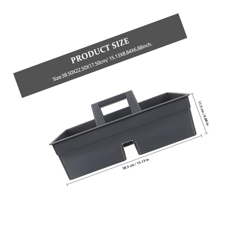 Panier de nettoyage renforcé portable avec 3 compartiments - 3