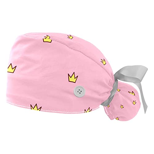 Chapeaux bouffants JDEZ pour la cuisine et les soins casquettes roses